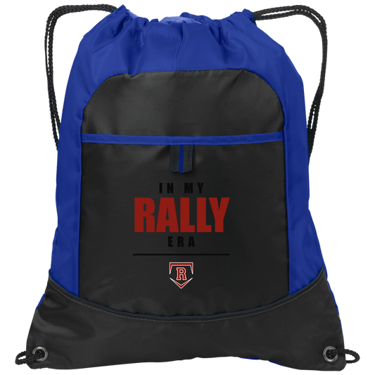 rally-stx-era-stack-port-authority-pocket-cinch-pack — Black/Hyper Blue — Front — source sha256 3c8fd074f0265e74e618cfd55b6ef6684fa357726cb89e6e9675870c3d496ed6 — Color position 1