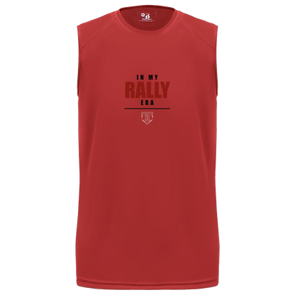 rally-stx-era-stack-badger-b-core-sleeveless-performance-tee — Red — Front — source sha256 7f29a967fb70a40299e86a46095d15d1306b07ec21d188c38825ecb9de7c8e7c — Color position 5