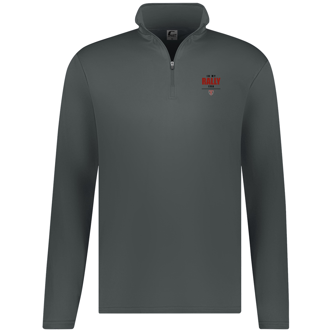 rally-stx-era-stack-c2-mens-1-4-zip-pullover — Graphite — Front — source sha256 7f378c5e8c9e17b2b9f99959c3dce6a11303fb1f00fc3195f2e80a12d048cddb — Color position 4