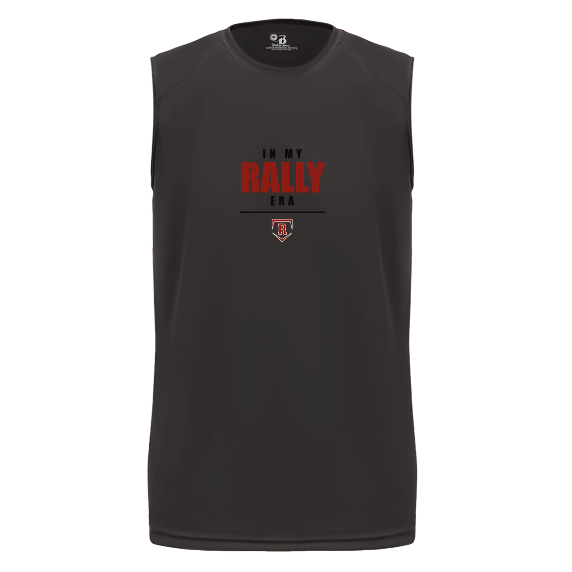 rally-stx-era-stack-badger-b-core-sleeveless-performance-tee — Black — Front — source sha256 cc6b5bdf9e2a24498c9e53cc41d9bd30fe467cc1640162c6a7abc62ce45a8cb3 — Color position 1