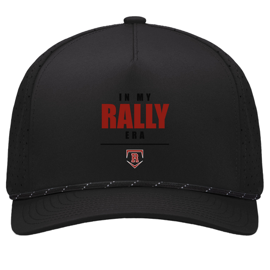 rally-stx-era-stack-pacific-headwear-weekender-perforated-snapback-cap — Black/Black — Front — source sha256 f2e675b5756e42d7decce589f0744258acb8f383860060670058d5bcfcdf8d29 — Color position 1