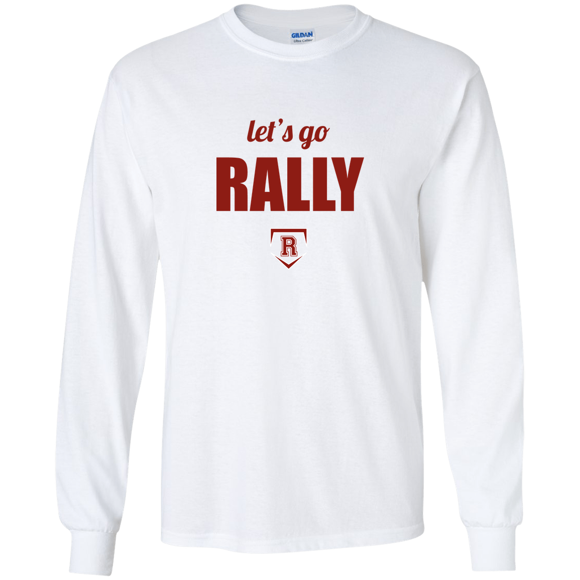 rally-stx-home-plate-chant-gildan-youth-ls-t-shirt — White — Front — source sha256 2937bfbe4ec47a9a4a3a822d02f016878869c433220b359d3b2cefb55bb1367e — Color position 2