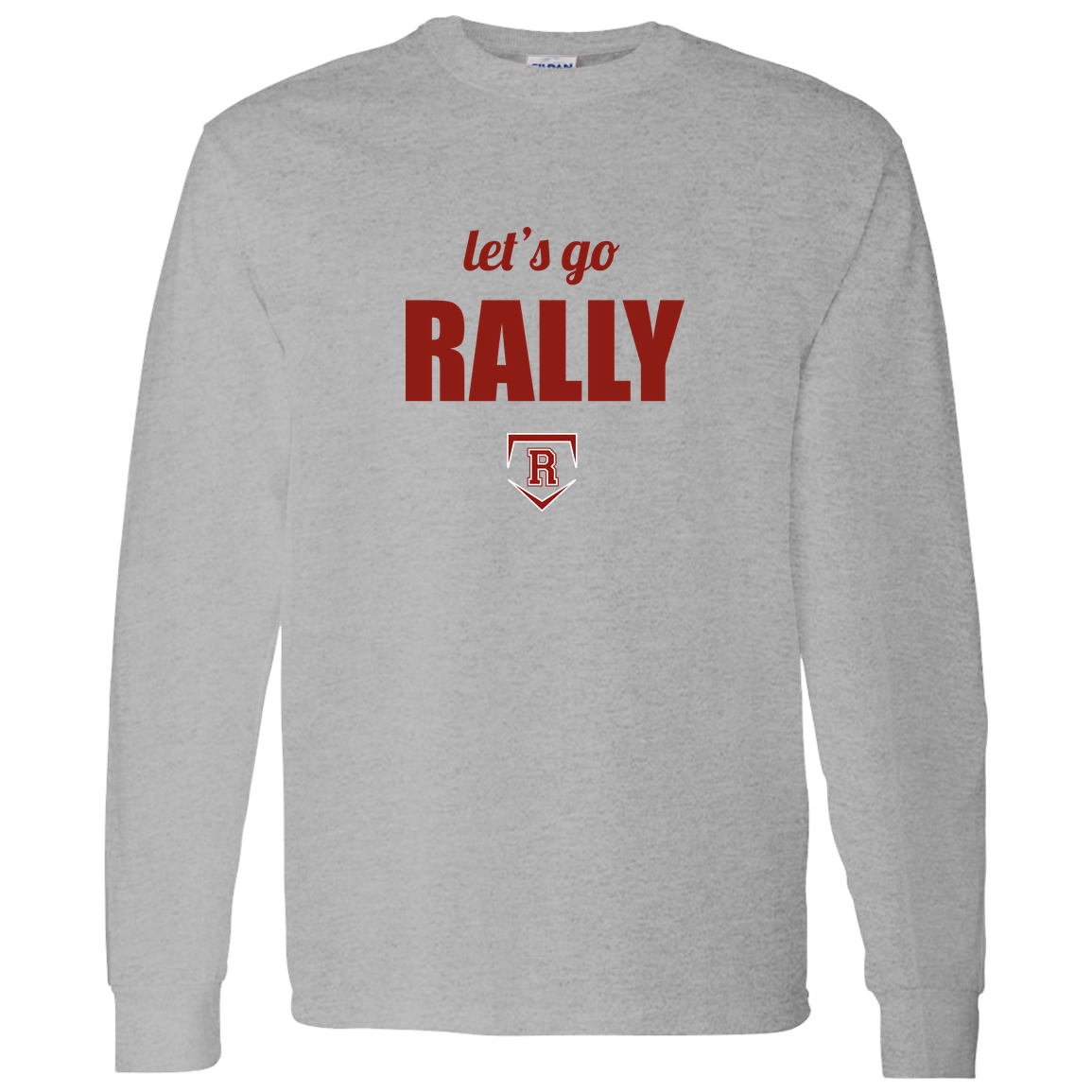 rally-stx-home-plate-chant-gildan-ls-t-shirt-5-3-oz — Sport Grey — Front — source sha256 2ad1c296f9ffdd9fe5bf4c6d0bc464ccc5fe378b0985999f273b93ec7d2d2b11 — Color position 5