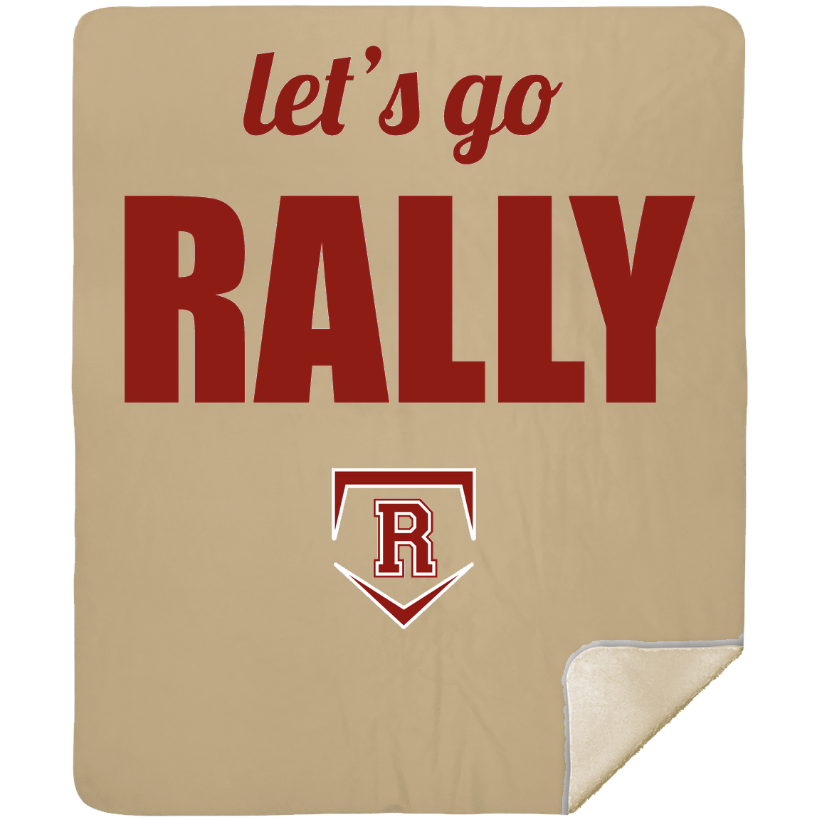 rally-stx-home-plate-chant-mshm-premium-sherpa-blanket-50x60 — Tan — Front — source sha256 38219a52addcf1d54f04996ff77dc65ca39602909e1a3c11e0aa96c88168d8ab — Color position 5
