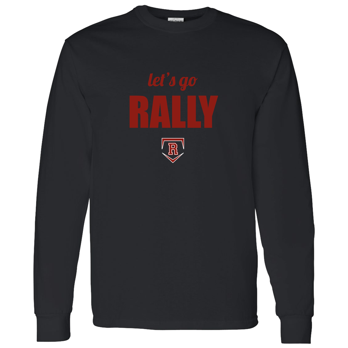 rally-stx-home-plate-chant-gildan-ls-t-shirt-5-3-oz — Black — Front — source sha256 52798b96f5d598a5d3ca2771e680e81a7fce93c3d4cef2171bfbdc14429976b2 — Color position 4
