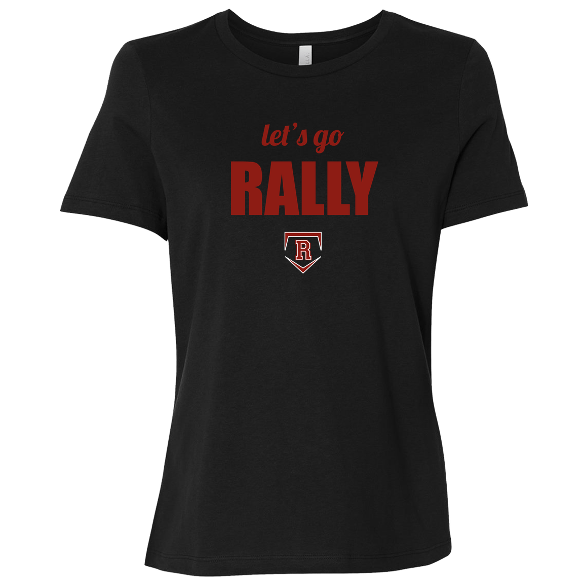 rally-stx-home-plate-chant-bella-canvas-ladies-relaxed-jersey-short-sleeve-t-shirt — Black — Front — source sha256 6798802fa1dfab25a9f9f13b36b42915395e7a6519934be7943d79cb923b016d — Color position 5
