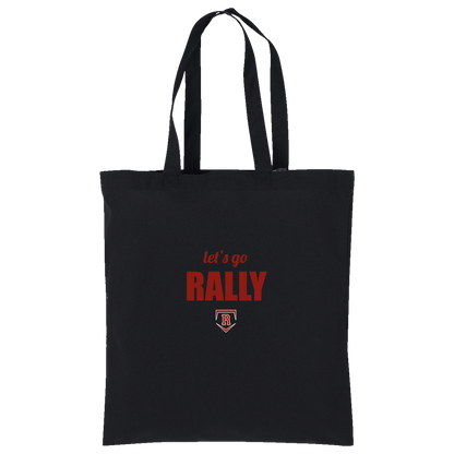 rally-stx-home-plate-chant-port-authority-core-cotton-tote — Deep Black — Front — source sha256 7d27de26d8ce857018bc7f92ba77e7dddb5f232801fad97f052faedf3c15e3f9 — Color position 1