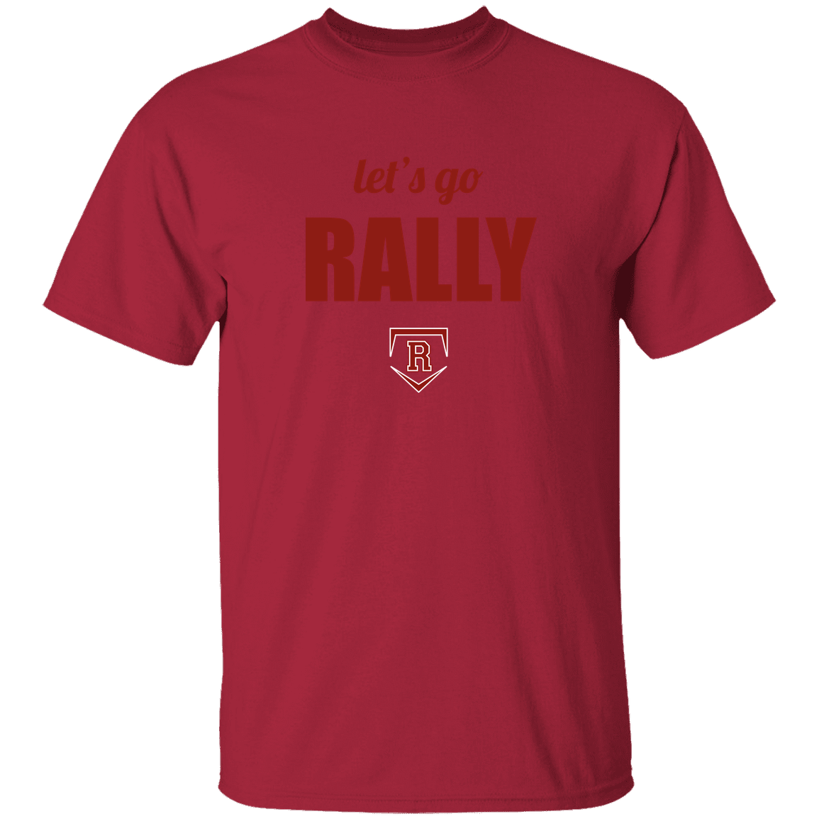 rally-stx-home-plate-chant-gildan-5-3-oz-t-shirt — Cardinal — Front — source sha256 a1767e2d51053e7656ba61ce0b5472554d2e2b6e6c05558586e4ea6ada4b6113 — Color position 7