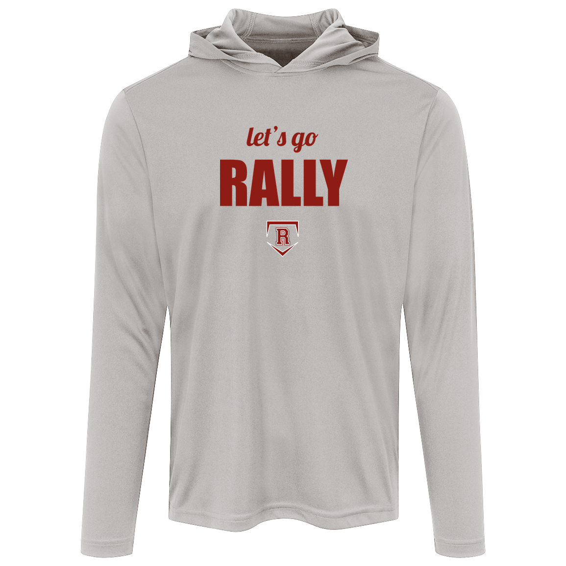 rally-stx-home-plate-chant-sport-tek-mens-competitor-hooded-tee — Silver — Front — source sha256 b92d7807c46f5b60cf220e1088de03859507931aa1b6e2ab2d13f71ed66bfc32 — Color position 3