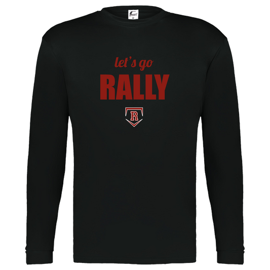 rally-stx-home-plate-chant-c2-kids-performance-long-sleeve-tee — Black — Front — source sha256 bfa096c78f1f93b4010429bab6a26c91d7bc4492ab60eb30e692f62717ab1ba9 — Color position 1
