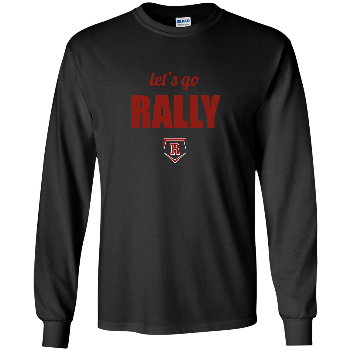 rally-stx-home-plate-chant-gildan-youth-ls-t-shirt — Black — Front — source sha256 f44e6f5f7a29729c5fd9c183a2a3fea927655046be1859898286b109c99b8a54 — Color position 3