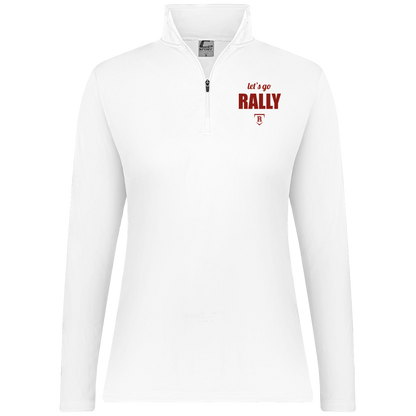 rally-stx-home-plate-chant-c2-womens-1-4-zip-pullover — White — Front — source sha256 ff94e693af42d47fb388e614fc4feed0803e83d02b37e08dd7be7888ae1187ee — Color position 3