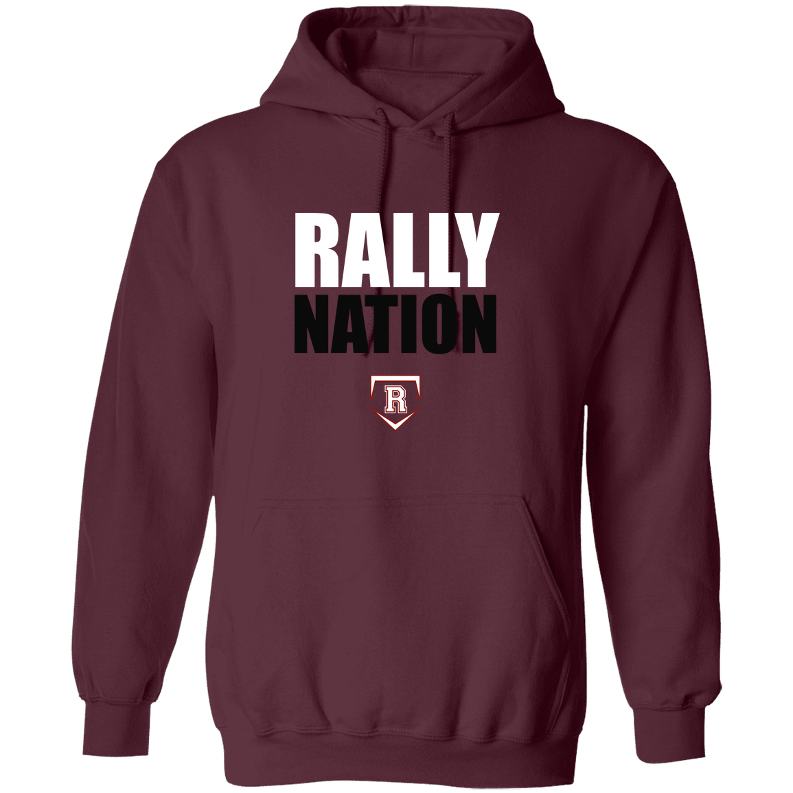 rally-stx-nation-stack-gildan-pullover-hoodie — Maroon — Front — source sha256 0cb31648ce6cc458598f4f2c1285d1dff41e5d6cb3aec8d0ab69c461d6d5b075 — Color position 7