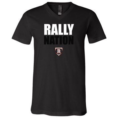 rally-stx-nation-stack-bella-canvas-unisex-jersey-ss-v-neck-t-shirt — Black — Front — source sha256 15f6415e9e2708a3833d5a975194e2a085cc4b32a8777e00bed421bac2b0d1da — Color position 2