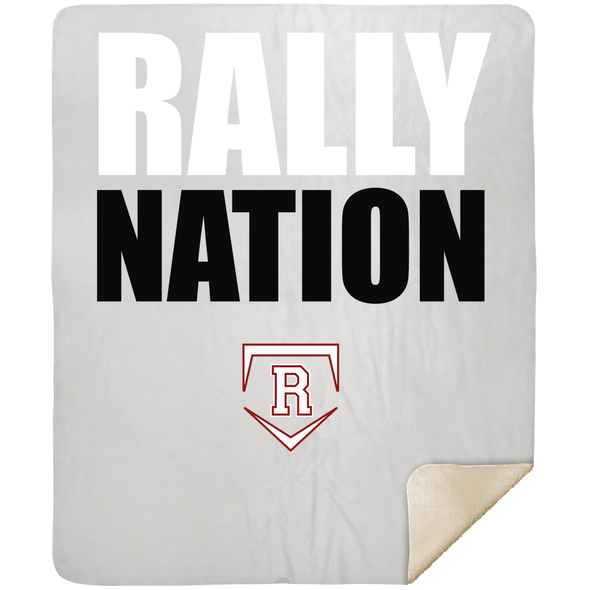 rally-stx-nation-stack-mshm-premium-sherpa-blanket-50x60 — White — Front — source sha256 46707ada79a614c18817e47337c60105ab38c13f6abd9e09d6ead3840fa18716 — Color position 1