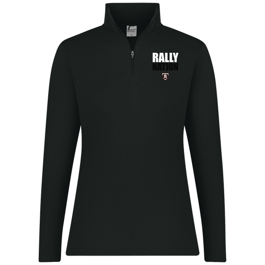 rally-stx-nation-stack-c2-womens-1-4-zip-pullover — Black — Front — source sha256 58c87fdc43e2c00b0c85487f7abb90201bf0904ac1a65200e187d202f959bd14 — Color position 1