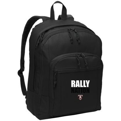 rally-stx-nation-stack-port-authority-basic-backpack — Black — Front — source sha256 683d439ffd61d30c3dd2cb9843d402575757b2b3ed115072738f32eccc4b50b4 — Color position 1