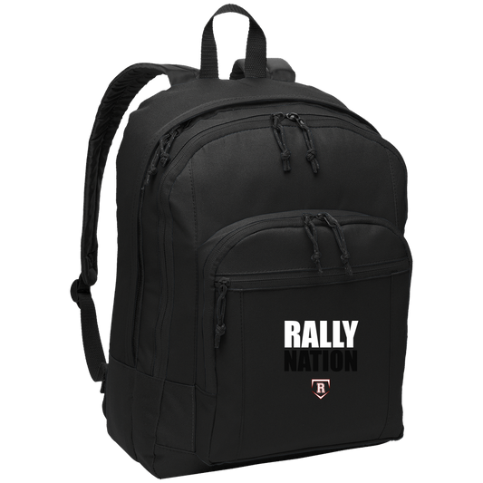 rally-stx-nation-stack-port-authority-basic-backpack — Black — Front — source sha256 683d439ffd61d30c3dd2cb9843d402575757b2b3ed115072738f32eccc4b50b4 — Color position 1