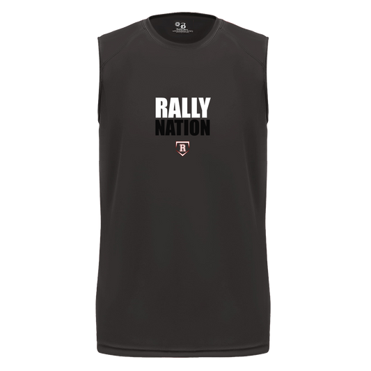 rally-stx-nation-stack-badger-b-core-sleeveless-performance-tee — Black — Front — source sha256 860e255104e8ff6d3f3cba489c01e59fa19a05ac882ad6d89bd61d1399061c85 — Color position 1