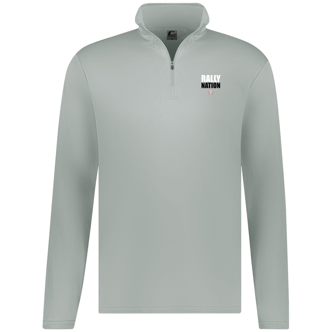 rally-stx-nation-stack-c2-mens-1-4-zip-pullover — Silver — Front — source sha256 a613faa75ca2db4c36531a022ceb0ce39b2706cec1d9c89d1fa9e71f80b39919 — Color position 2