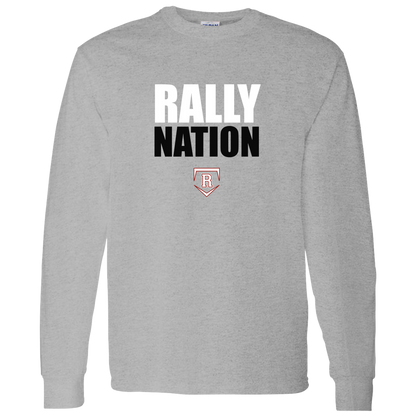 rally-stx-nation-stack-gildan-ls-t-shirt-5-3-oz — Sport Grey — Front — source sha256 a93f104de8f1ac81a19198298db30f4ca931b8646327c6629a6741e5474a679c — Color position 5
