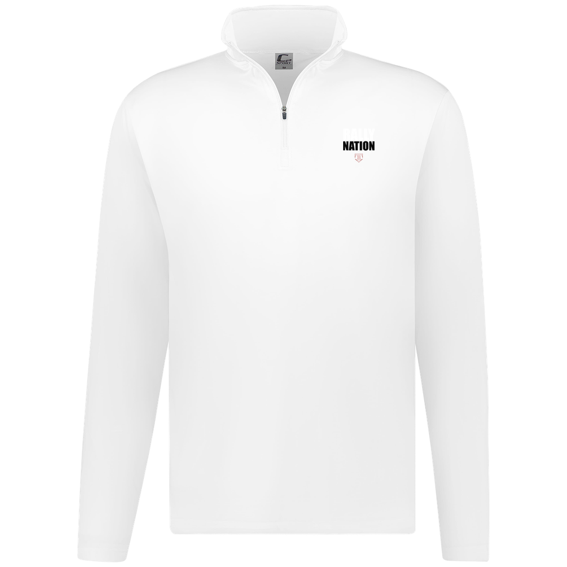 rally-stx-nation-stack-c2-mens-1-4-zip-pullover — White — Front — source sha256 b13451390bef669fffcee37a0fea8cde184605bf3f24702fff7ced794fe20fa2 — Color position 3
