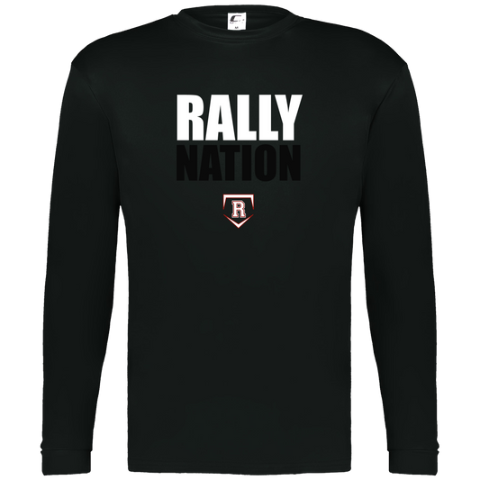 rally-stx-nation-stack-c2-mens-performance-long-sleeve-tee — Black — Front — source sha256 eb332d214989620b54c60f0a848f7564f5c247d10629411107c0446b376d7038 — Color position 1