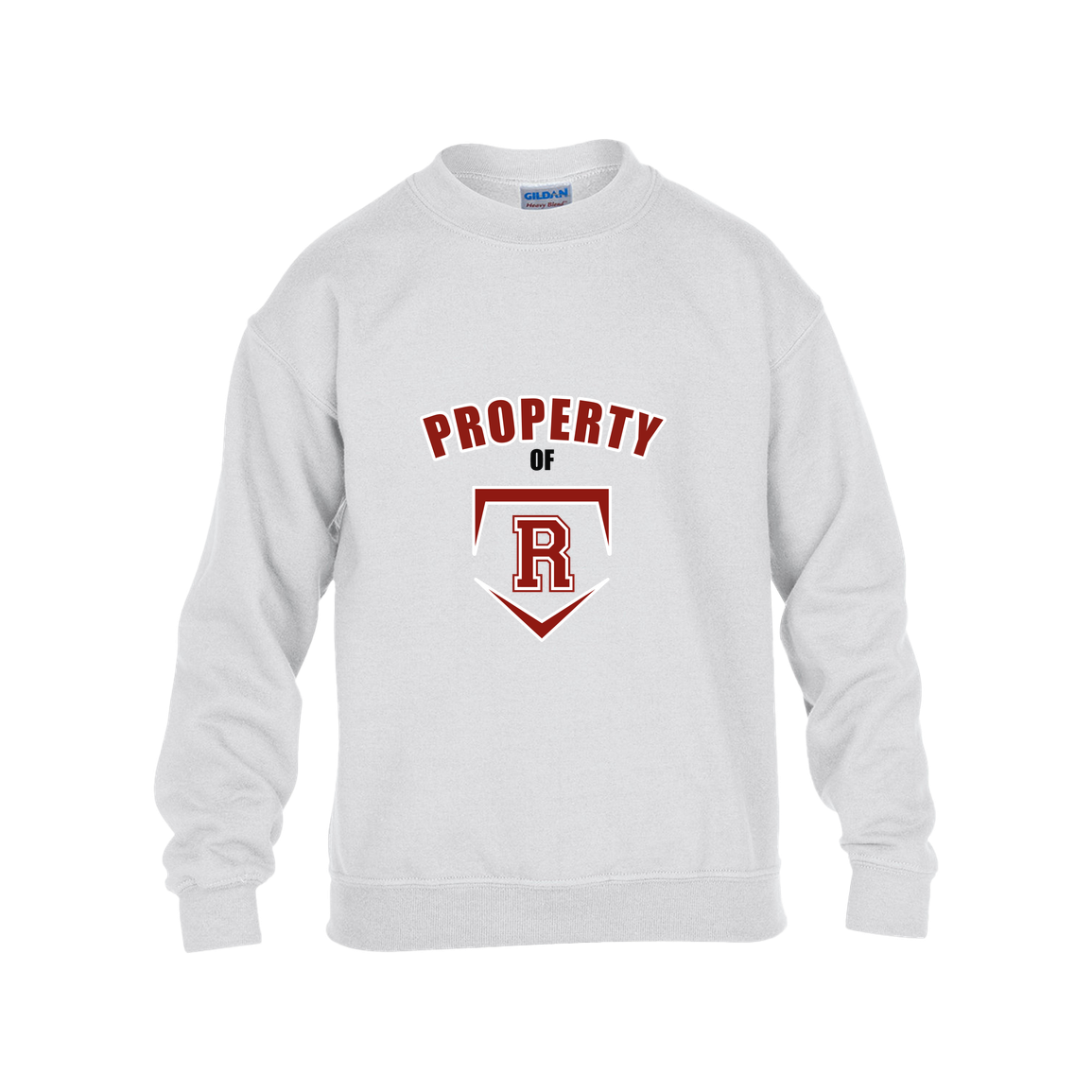 rally-stx-property-of-gildan-kids-heavy-blend-fleece-crew — White — Front — source sha256 00a4a6718525cb2b5ba7df863ae50fb6d298688edf29cb32a7a2a4e17d612f30 — Color position 4
