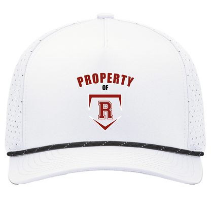 rally-stx-property-of-pacific-headwear-weekender-perforated-snapback-cap — White/Black — Front — source sha256 11e660fb14ad0ccef5a3ee27fc626c4617f35982bedd4f61faadf3460524fb1c — Color position 7