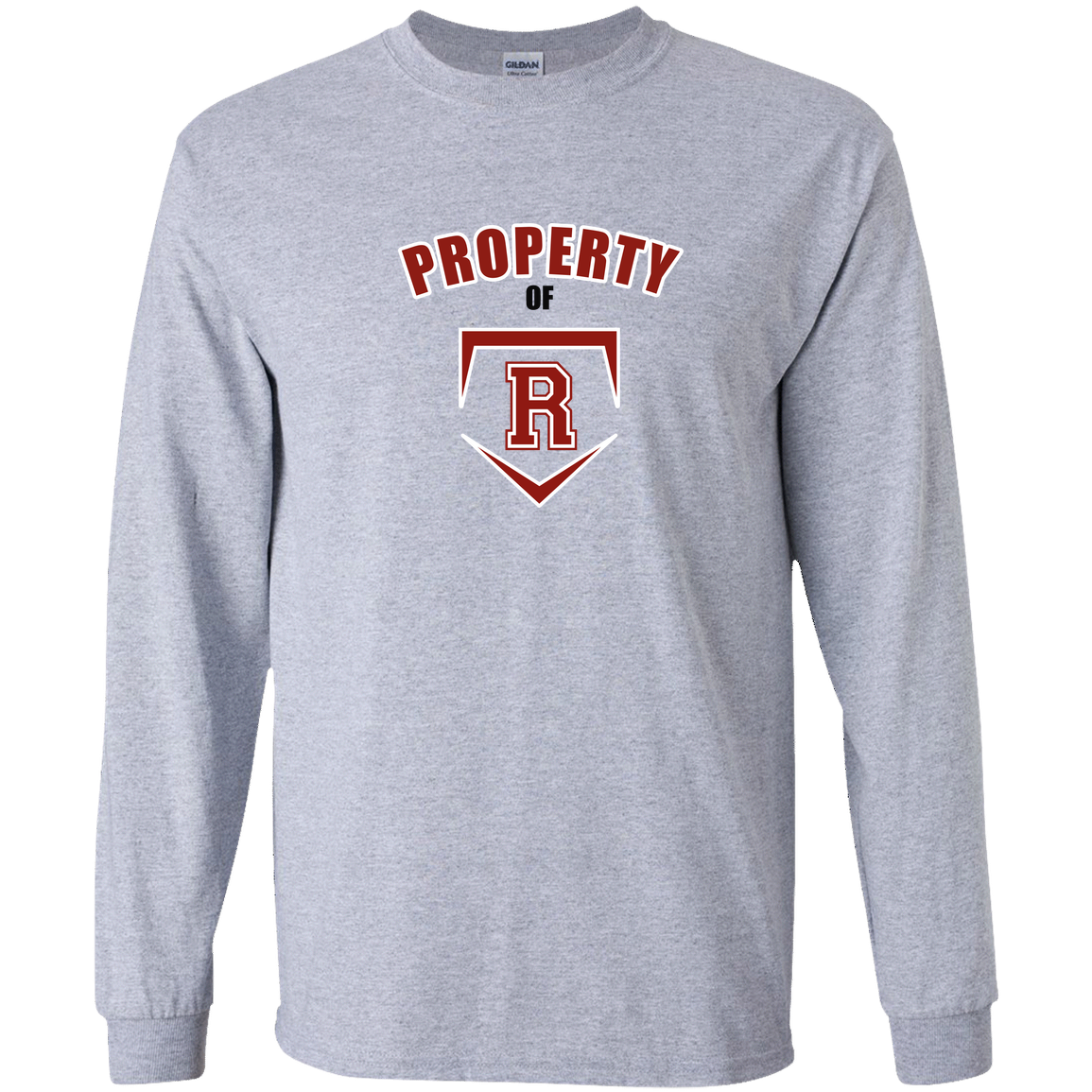 rally-stx-property-of-gildan-youth-ls-t-shirt — Sport Grey — Front — source sha256 2e49ffed29bbd517853ef89c2039f4c4e1b9e9c078b56451dadb5258d1d76f6a — Color position 1