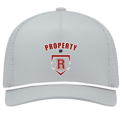 rally-stx-property-of-pacific-headwear-weekender-perforated-snapback-cap — Silver/White — Front — source sha256 4bf75881cd5a4b3789b158a279f157bce03f71af09e3535140d60e340151d4d1 — Color position 5