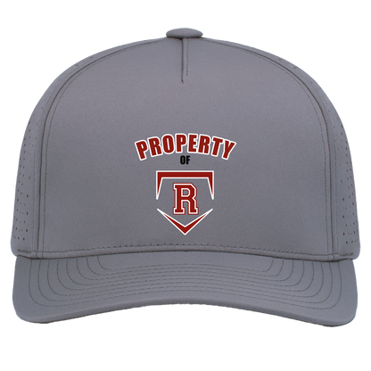 rally-stx-property-of-pacific-headwear-weekender-perforated-snapback-cap — Graphite — Front — source sha256 6ed21435ed931fbec0566be3985d0948ccf823652520f52c9be5830fe3853120 — Color position 4