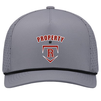 rally-stx-property-of-pacific-headwear-weekender-perforated-snapback-cap — Graphite/Black — Front — source sha256 ddfd11ae407131234fa4d97b5e76bcfe31edf0ba01f942caa61d7daefc5a1b53 — Color position 3