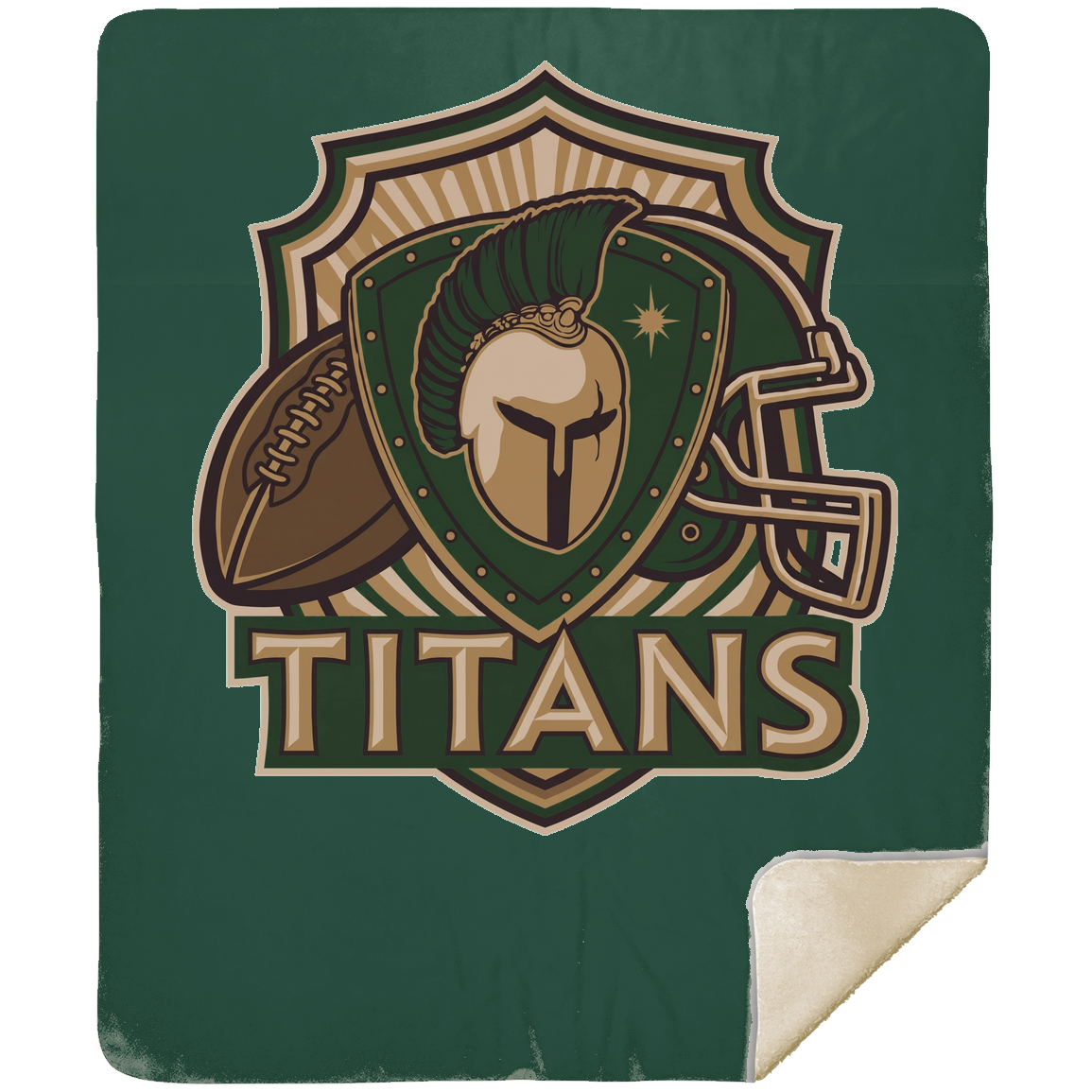 tc-titans-football-crest-mshm-premium-sherpa-blanket-50x60 — Forest — Front — source sha256 568431301911b32da79896260d00fc3f6aca22600c32b28150aecde17e5b0d38 — Color position 6