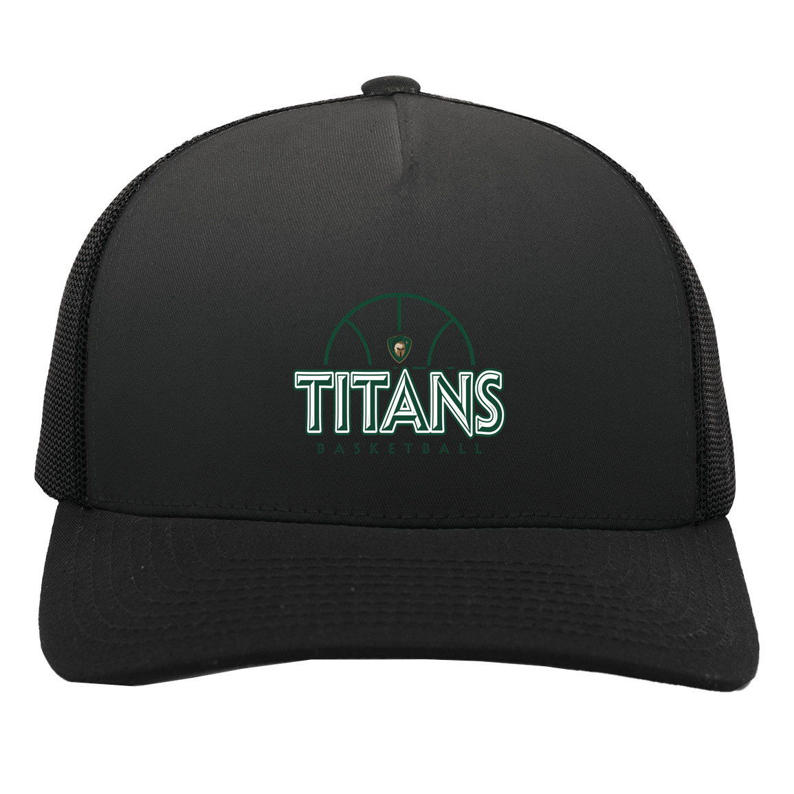 tc-titans-ball-dome-pacific-headwear-5-panel-trucker-snapback-cap — Black/Black — Front — source sha256 07e4a2a2ee4db33c4d55d181117459a042f48d85556a225f448f8ec2ba71cf55 — Color position 3