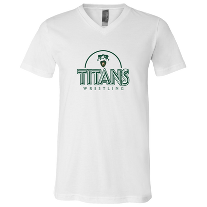 tc-titans-ball-dome-2-bella-canvas-unisex-jersey-ss-v-neck-t-shirt — White — Front — source sha256 04cb7dcf68aca1099b391ed78b7cfe218c8cc0bfbc37407e091b45e0936e5454 — Color position 1