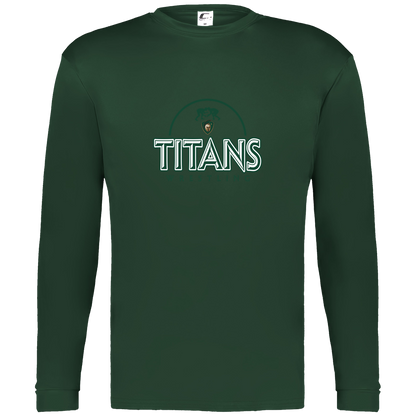 tc-titans-ball-dome-2-c2-mens-performance-long-sleeve-tee — Dark Green — Front — source sha256 0a0b6abc22bad0cdb3ac62cb2aebc3f7e00f3cbf4ece3bbe04d677bee8c5ae5a — Color position 5