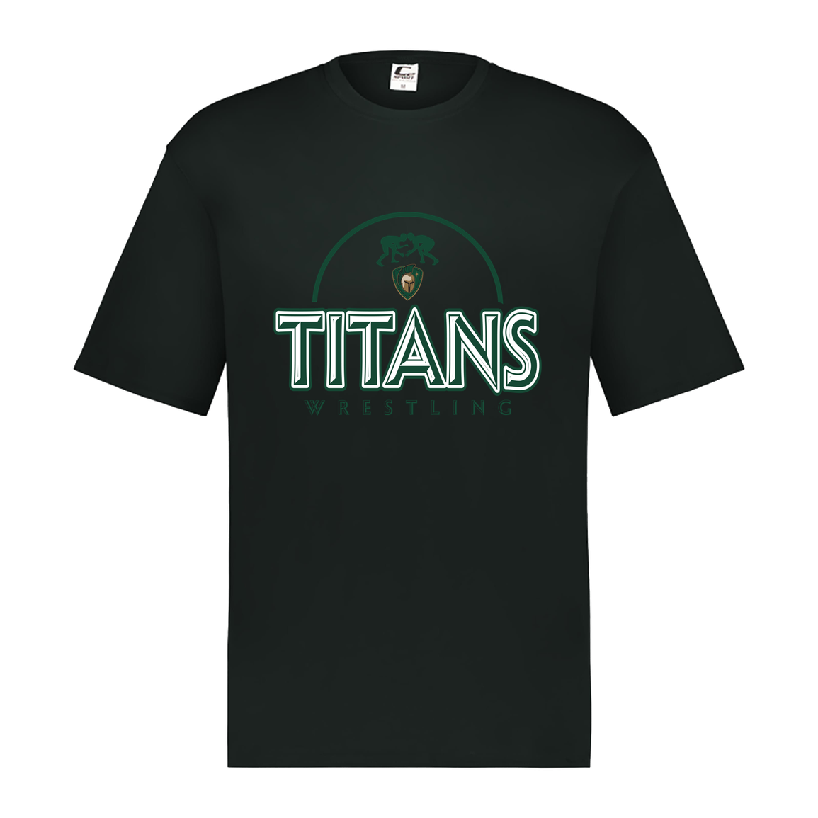 tc-titans-ball-dome-2-c2-mens-performance-short-sleeve-tee — Black — Front — source sha256 13c941ee473f746571ff8c431ae2f6945ced71eb12fc29a9a4bbae510e87e160 — Color position 1