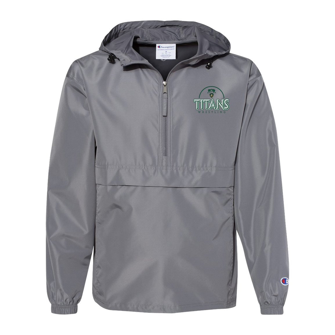 tc-titans-ball-dome-2-champion-unisex-packable-anorak-jacket — Graphite — Front — source sha256 2da869e09795a46506913de6c840ad34ed5cdb2365b1ecc90b8459bbcea7a8bf — Color position 2