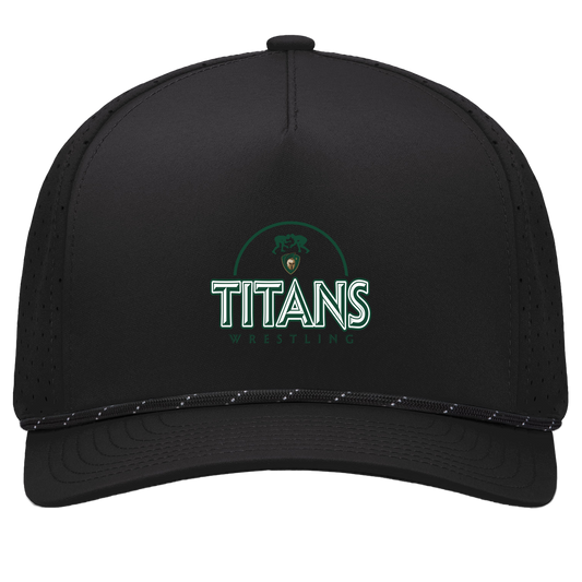 tc-titans-ball-dome-2-pacific-headwear-weekender-perforated-snapback-cap — Black/Black — Front — source sha256 94bdc9c2b4ffa00368773188e798a3fbab6e88e568d80d30a31115258ffb0270 — Color position 1