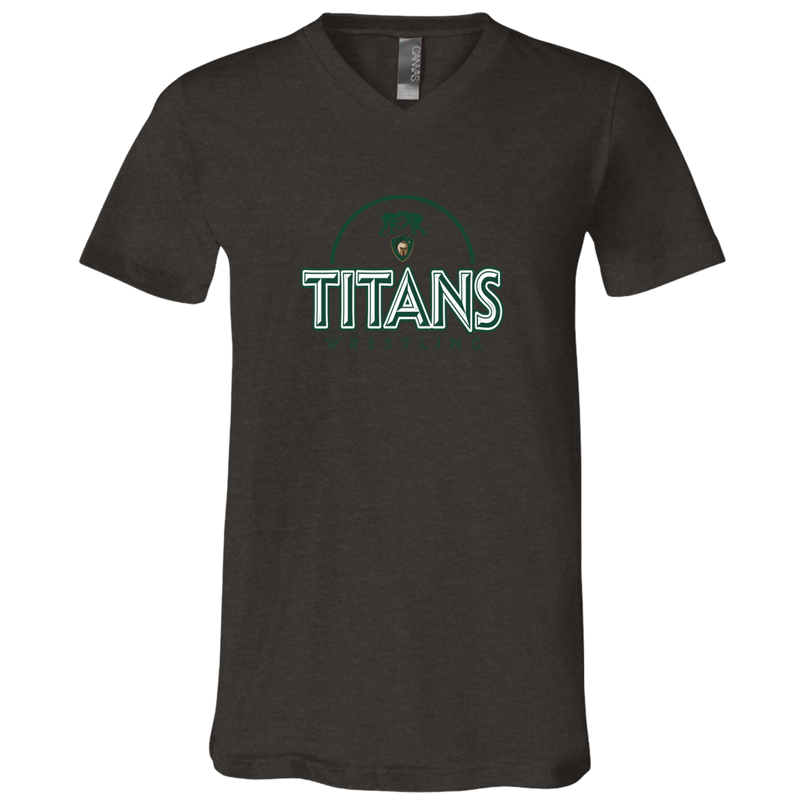 tc-titans-ball-dome-2-bella-canvas-unisex-jersey-ss-v-neck-t-shirt — Dark Grey Heather — Front — source sha256 990bcb6b8e7d83a3d833e3859de58a35c78435985193855bb857bd9daf4896b4 — Color position 3