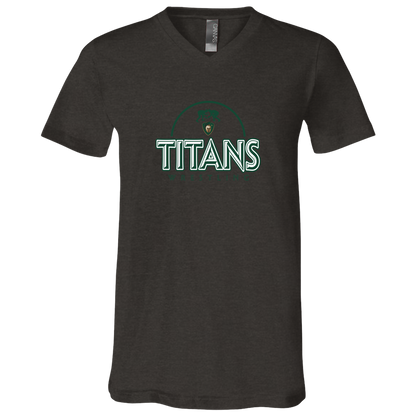 tc-titans-ball-dome-2-bella-canvas-unisex-jersey-ss-v-neck-t-shirt — Dark Grey Heather — Front — source sha256 990bcb6b8e7d83a3d833e3859de58a35c78435985193855bb857bd9daf4896b4 — Color position 3