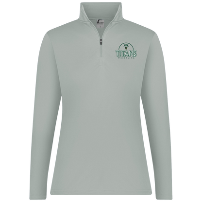 tc-titans-ball-dome-2-c2-womens-1-4-zip-pullover — Silver — Front — source sha256 a2382e881bbcd85034eb15beede8b529277038f58e83da38daa20ae35cad9c0a — Color position 2