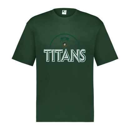 tc-titans-ball-dome-2-c2-mens-performance-short-sleeve-tee — Dark Green — Front — source sha256 e02ad775189f9776c9f8c7451543a8bdaede058841273507261691d3eb06f943 — Color position 5