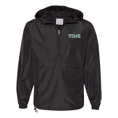 tc-titans-ball-dome-2-champion-unisex-packable-anorak-jacket — Black — Front — source sha256 e0b8cd09d965577825ed0a2c8e3e75a712c891f304db85fbae555037e3c7ba80 — Color position 1