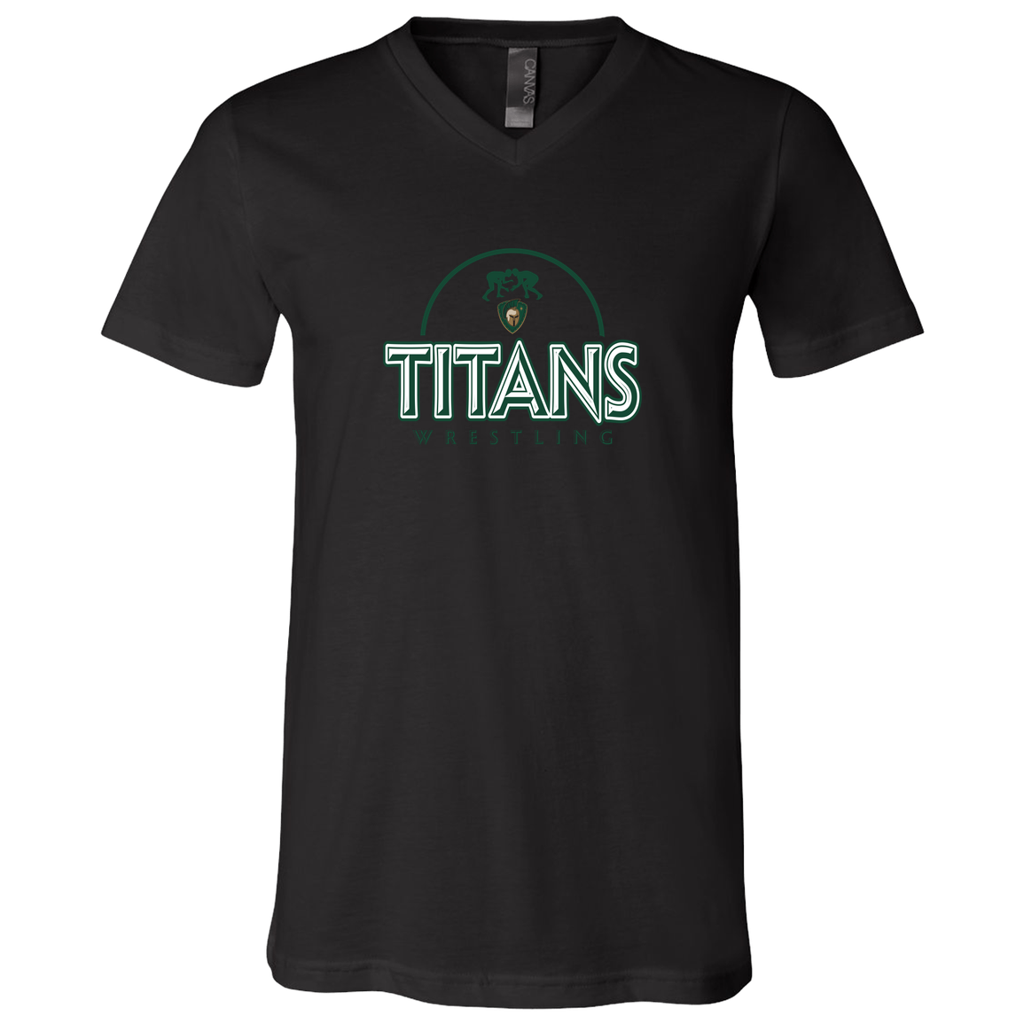 tc-titans-ball-dome-2-bella-canvas-unisex-jersey-ss-v-neck-t-shirt — Black — Front — source sha256 fdc3e47c774a0284e2fbd933497c3011b4e886e1d56ddbff9ed987042565f3b3 — Color position 2