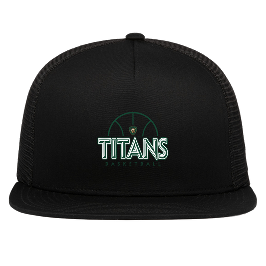 tc-titans-ball-dome-pacific-headwear-d-series-5-panel-trucker-snapback-cap — Black — Front — source sha256 33dde3410c10f4b7028de37e4fad411c9e0af6aab576b30278aae82a33945d67 — Color position 1