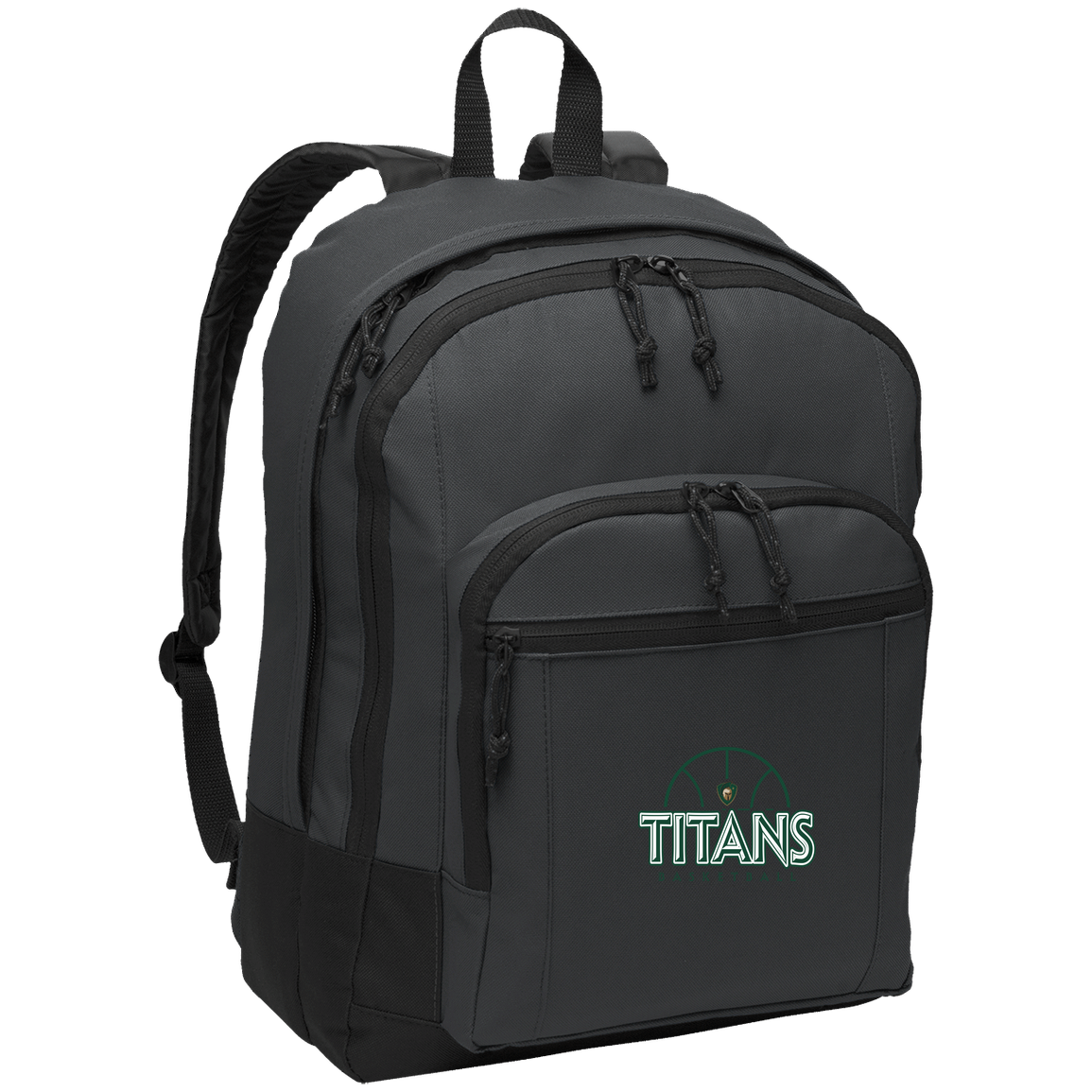 tc-titans-ball-dome-port-authority-basic-backpack — Dark Charcoal — Front — source sha256 3feeecfcabb009e9a91943e6fe8853efcf618ed6392cfcd29e88527cc7e04e32 — Color position 2