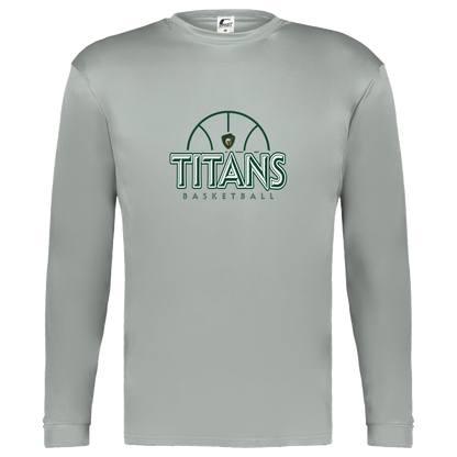 tc-titans-ball-dome-c2-kids-performance-long-sleeve-tee — Silver — Front — source sha256 6a35761b016f759b45e2fe11157f40d2cd2caa7678e18f16c6e9342e01c9c8b8 — Color position 3