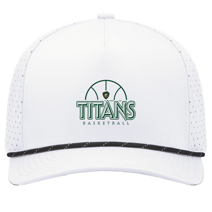 tc-titans-ball-dome-pacific-headwear-weekender-perforated-snapback-cap — White/Black — Front — source sha256 94f974bbde530e061dc405068979a6bde32a483839df46e2c507ccbb6d13bbf6 — Color position 7